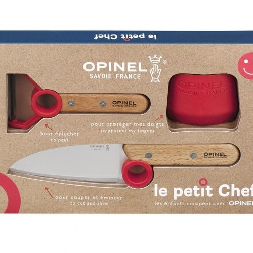 Coffret le petit chef (Couteau, Protege doigts & epulcheur) | Opinel Savoie France 