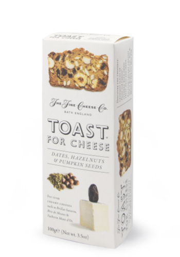 Toast Dates, Noisettes et Graines de citrouille |  The Fine Cheese Co.  | 100g 