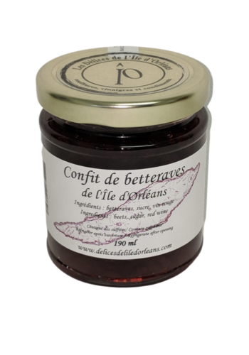 Confit de betteraves - Les Délices de l'Île d'Orléans 190 ml 