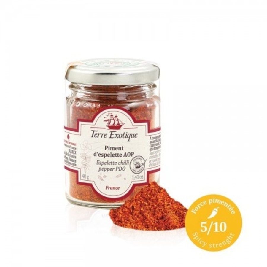 Piment d'Espelettte AOP | Terre Exotique | 40g