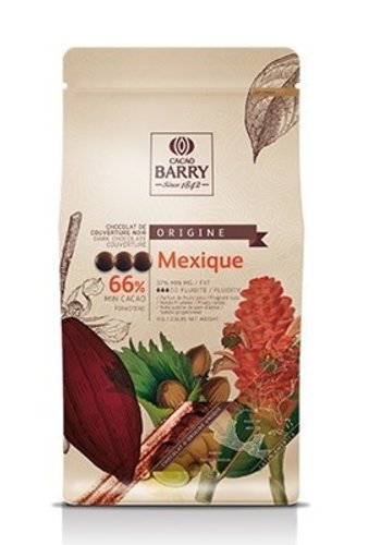 Chocolat Noir 66% Pistoles Origine Mexique 1kg Barry 