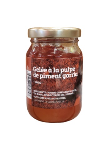 Gelée à la pulpe de piment Gorria 140g |Le Jardin des Chefs| 