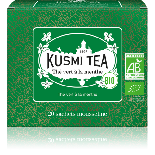 Thé vert à la Menthe Nanah (Biologique) | Kusmi Tea | 20 sachets 