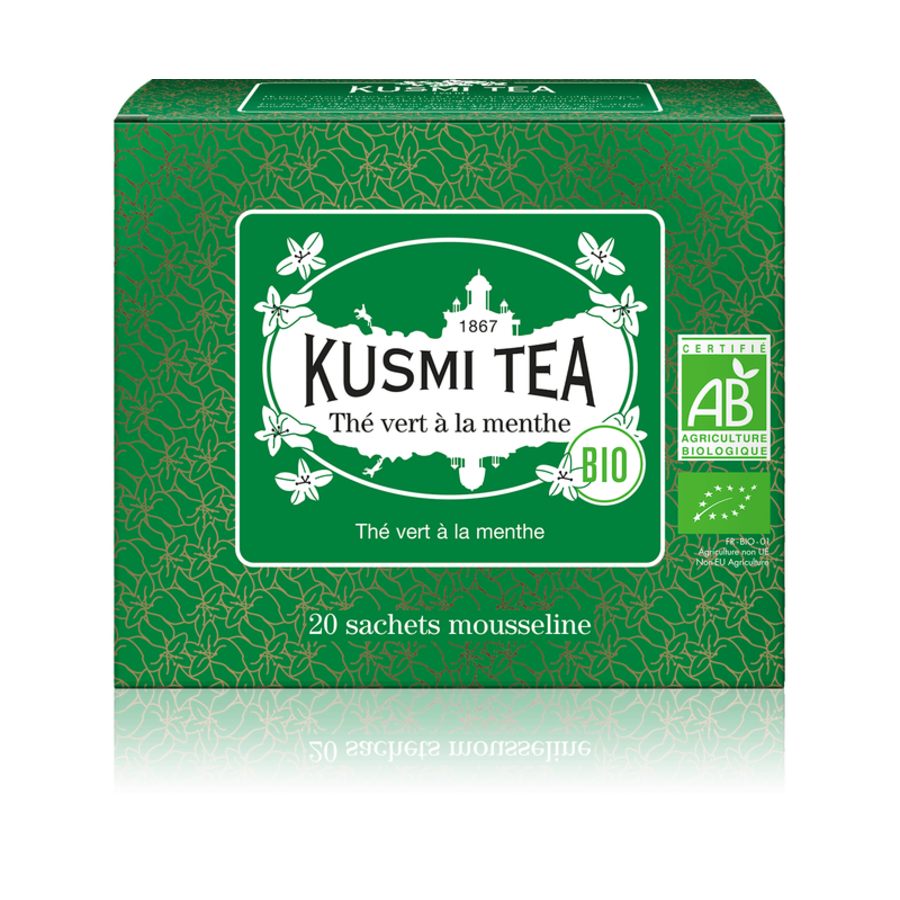Thé vert à la Menthe Nanah (Biologique) | Kusmi Tea | 20 sachets