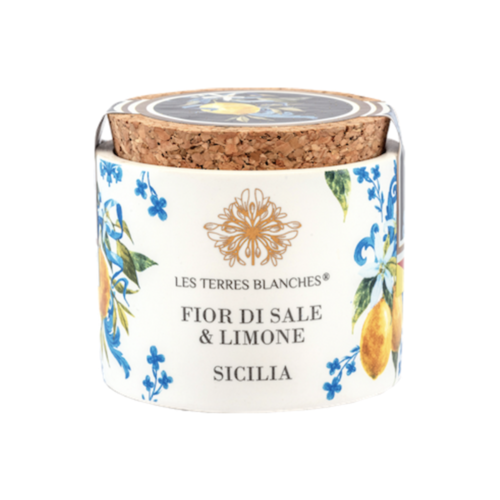 Fleur de sel de Sicile & citron de Sicile | Les Terres Blanches | 70g 