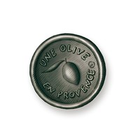 Savon rond noir -Senteur Amande | Une Olive en Provence | 150g