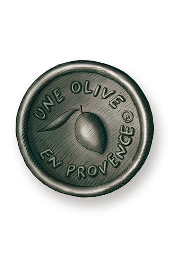 Savon rond noir (Odeur Amande) | Une Olive en Provence | 150g 