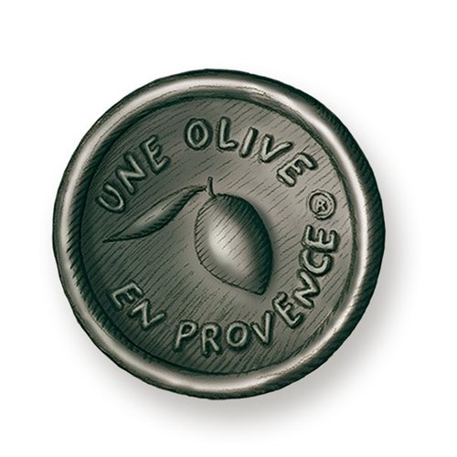 Savon rond noir (Odeur Amande) | Une Olive en Provence | 150g 