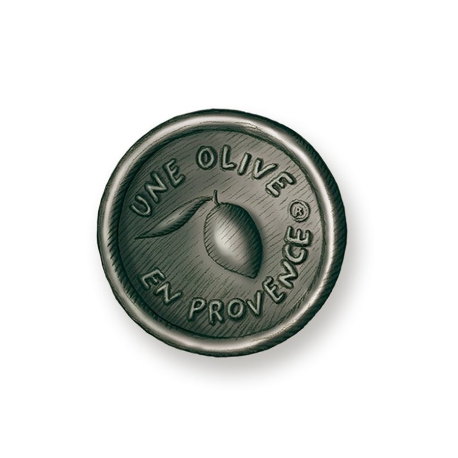 Savon rond noir (Odeur Amande) | Une Olive en Provence | 150g