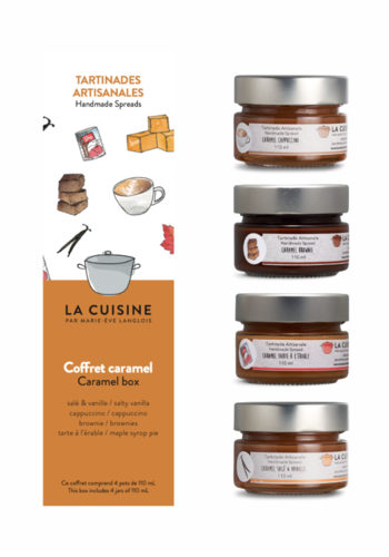 Coffret trio caramel | La Cuisine de Marie-Eve Langlois | 4 x 110ml 