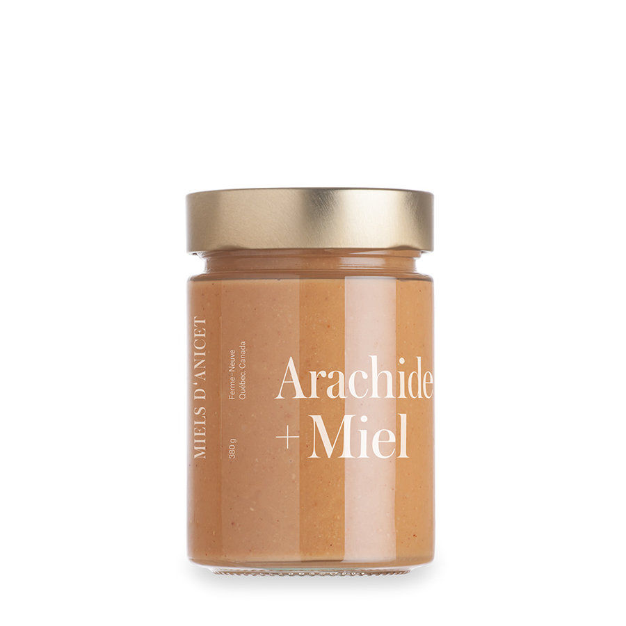 Beurre d'arachide au miel | Miel d'Anicet | 250g