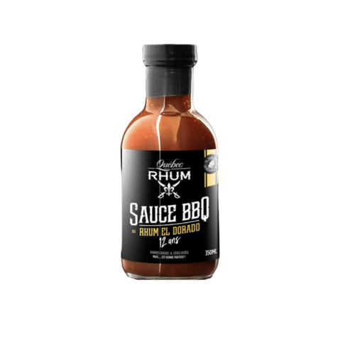 Sauce BBQ rhum El Dorado | Québec Rhum | 350ml 