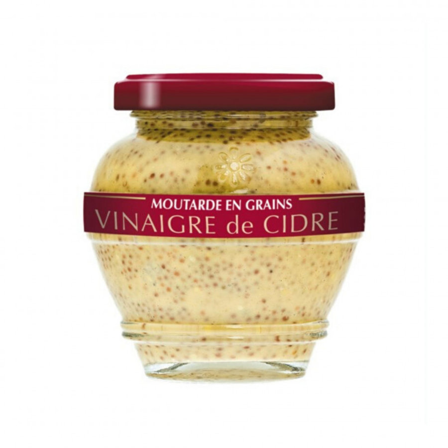 Moutarde en grain au vinaigre de cidre | Domaine des Terres Rouges |200g