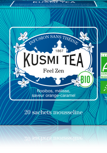 Feel Zen Bio | Kusmi Tea | Étui 20 sachets mousseline 40g 