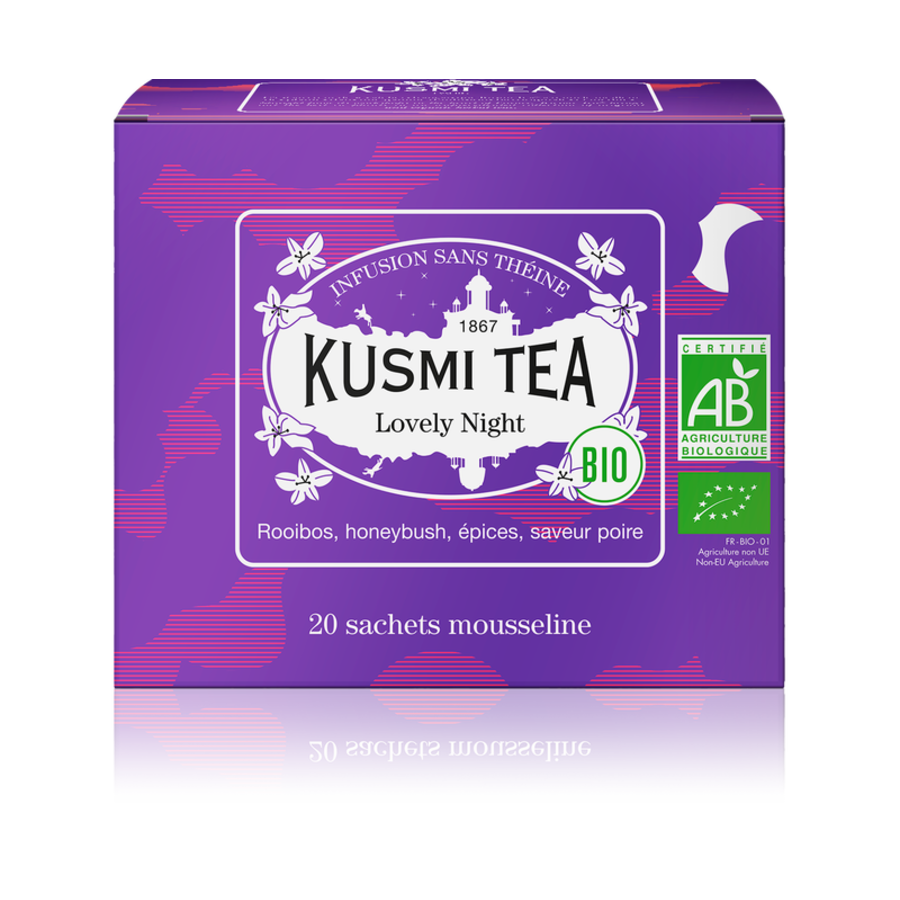 Lovely Night bio | | Kusmi Tea | Étui 20 sachets mousseline 40g