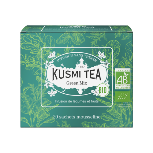 Infusion de légumes et fruits  bio | | Kusmi Tea | Étui 20 sachets mousseline 40g 