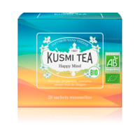 Infusion Happy Mind bio | | Kusmi Tea | Étui 20 sachets mousseline 40g