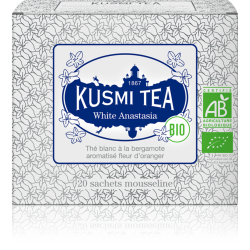 Thé Anastasia blanc   | | Kusmi Tea | Étui 20 sachets mousseline 40g 