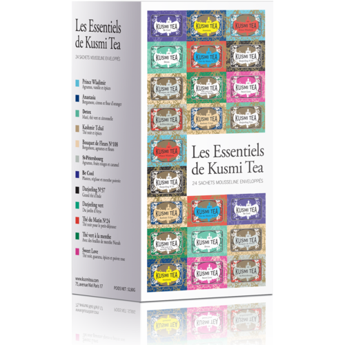 Les Essentiels  | Kusmi Tea | 24 mousselines enveloppées 