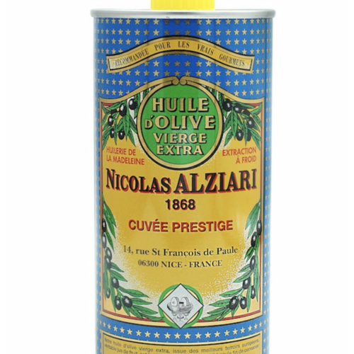 Nicolas Alziari - Huile fruitée douce - Cuvée Prestige (bleu) - 500ml 
