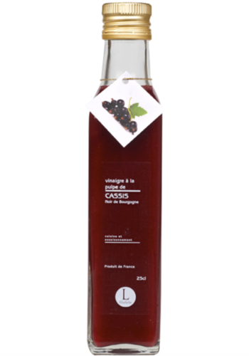 Vinaigre à la pulpe de cassis noir de Bourgogne - Libeluile 250 ml 