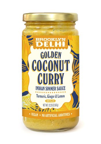 Sauce indienne | Golden coconut curry (douce) | Brooklyn Delhi | 354ml 