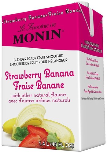 Smoothie pour Mélangeur (Fraise et banane) | Monin | 1.4L 