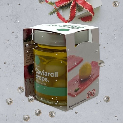 Molecular green olive in olive oil | Caviaroli| 170g 