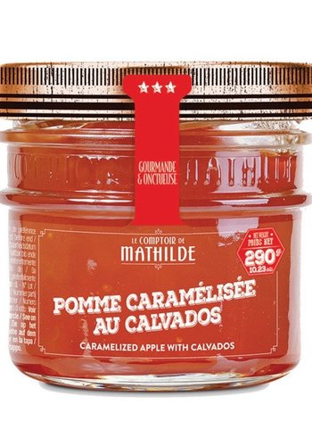 Confiture pommes caramelisées et calvados | Le Comptoir de Mathilde | 290 g 