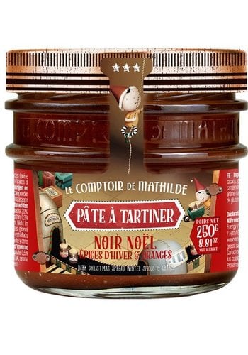 Tartinade Chocolat noir, Épices d'hiver et Orange Noël | Le Comptoir de Mathilde  | 250g 