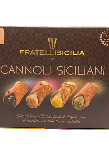 Cannolo 4 saveurs (amande-citron-chocolat-pistache) 240g |Fratellisicilia 