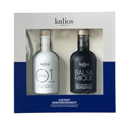 Coffret Huile et Balsamique - Recette grecque| Kalios | 2 x 250 ml 