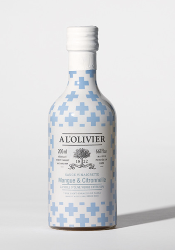 Vinaigrette huile d'olive , Mangue & Citronnelle | À L`Olivier |200 ml 