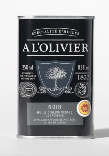 Huile d'olive vierge AOP Provence | Olives maturées -Noires| 250 ml 