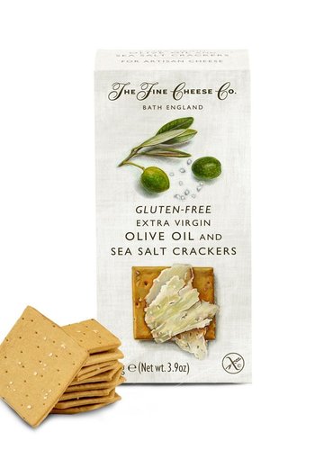 Craquelins à l'huile d'olive et sel de mer (Sans gluten) | The Fine Cheese Co | 125g 