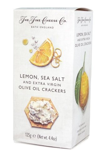 The Fine Cheese - Craquelins au citron, sel marin et huile d'olive 125g 