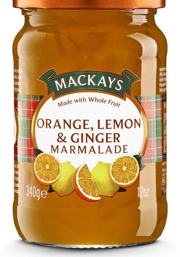 Marmelade à l'Orange, Citron et Gingembre | Mackays | 250ml 