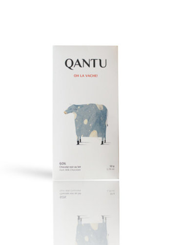 Chocolat au lait 60%  Oh La Vache  - Qantu 50g 