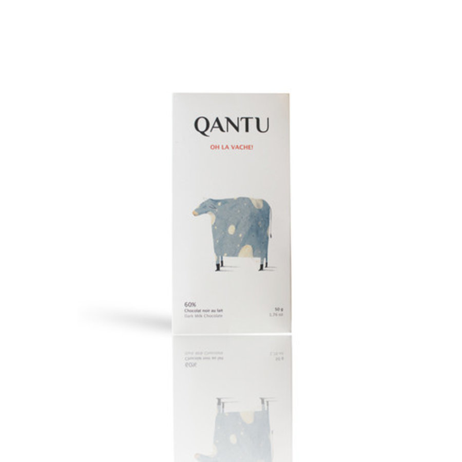 Chocolat au lait 60%  Oh La Vache  - Qantu 50g