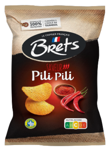 Pili pili chips - Brets 125g 