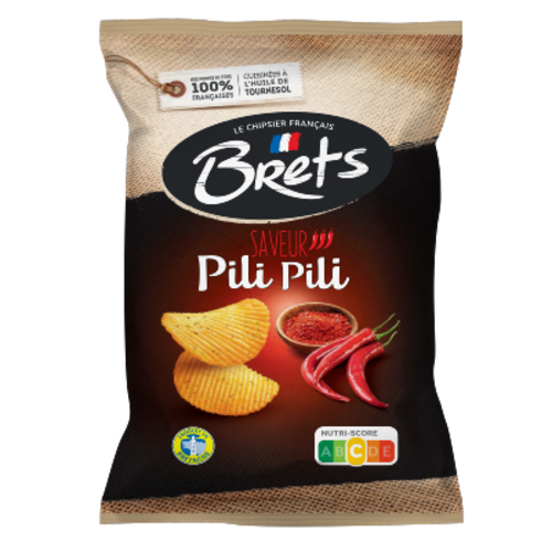 Pili pili chips - Brets 125g 