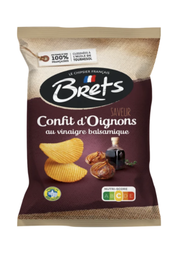 Wavy chips with onion confit and balsamic vinegar - Brets 125 g 