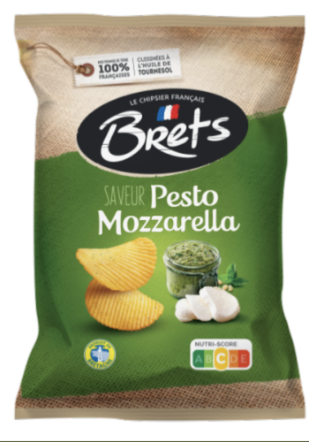 Croustille pesto & mozzarella - Brets 125 g 