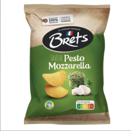 Croustille pesto & mozzarella - Brets 125 g 