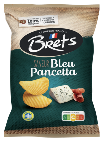 Croustille fromage bleu & pancetta - Brets 125 g 