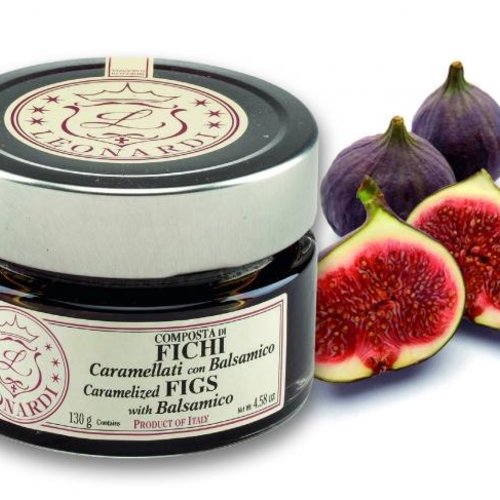 Caramelized fig compote with balsamic - Leonardi 130g 