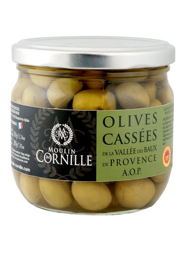 Olives cassées - A.O.P.  Moulin Cornille-350g 