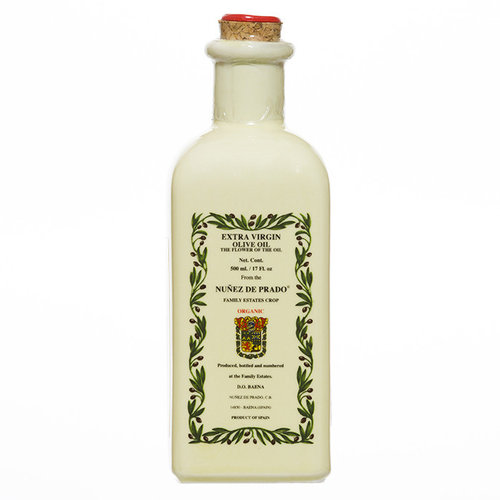 Huile d'olive bio Nunez de Prado bouteille céramique 500 ml 
