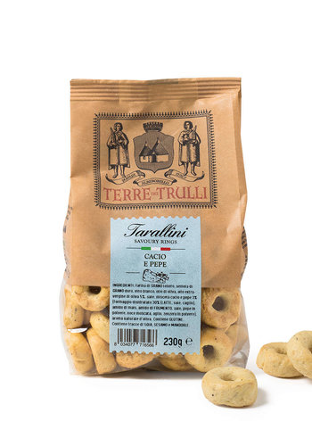 Tarallini fromage et poivre noir- Terre dei Trulli 230g 
