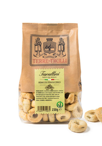 Tarallini graines de fenouil- Terre dei Trulli 230g 